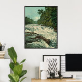 Raquette Falls auf dem Raquette River Poster (Heimbüro)