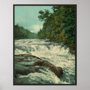 Raquette Falls auf dem Raquette River Poster