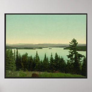 Raquette Lake from the Crags Poster
