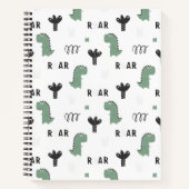 RAR Dino-Gesichter Notizblock (Vorderseite)