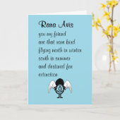 Rara Avis ist ein lustiges Gedicht Karte (Gelbe Blume)