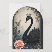 Rare as a black swan, timeless as true love.  einladung (Rückseite)