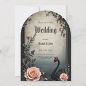 Rare as a black swan, timeless as true love.  einladung (Vorderseite)