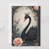 Rare as a black swan, timeless as true love.  einladung (Rückseite)