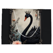 Rare as a black swan, timeless as true love.  große geschenktüte (Rückseite)