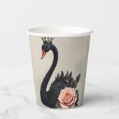 Rare as a black swan, timeless as true love. pappbecher (Rückseite)