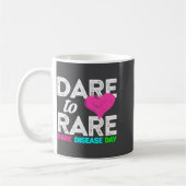 Rare Disease Awareness Shirt - Dare To Rare Diseas Kaffeetasse (Links)