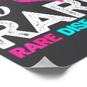 Rare Disease Awareness Shirt - Dare To Rare Diseas Poster (Ecke)