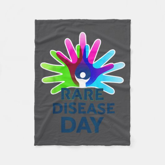 Rare Disease Awareness Shirt - Rare Disease Day 20 Fleecedecke (Vorderseite)