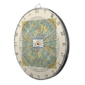 Rare Zentangle Mandala Art Dartboard Dartscheibe (Vorderseite rechts)