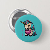 Rarest of All Unicorn Button (Vorne & Hinten)