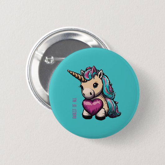 Rarest of All Unicorn Button (Vorne & Hinten)