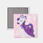 Rarity Princess Platinum Magnet (Vorderseite/Rückseite)
