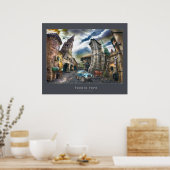 Raro Pueblo | Poster mit grauem Rahmen (Küche)