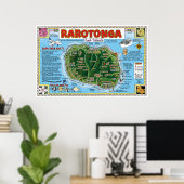 Rarotonga, Cookinseln Poster (Heimbüro)