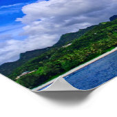 Rarotonga Island Poster (Ecke)