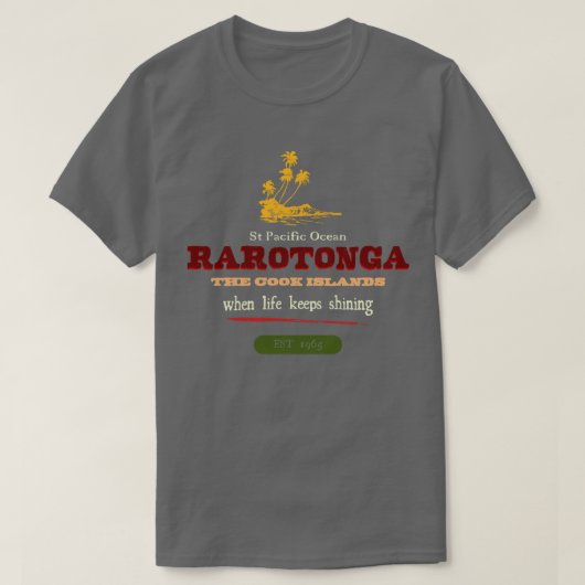 Rarotonga The Cook Islands TShirt (Design vorne)