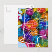 Ras Beirut Libanon City Map Postkarte (Vorne/Hinten)