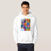 Ras Beirut Libanon Stadtplan Hoodie (Vorne ganz)