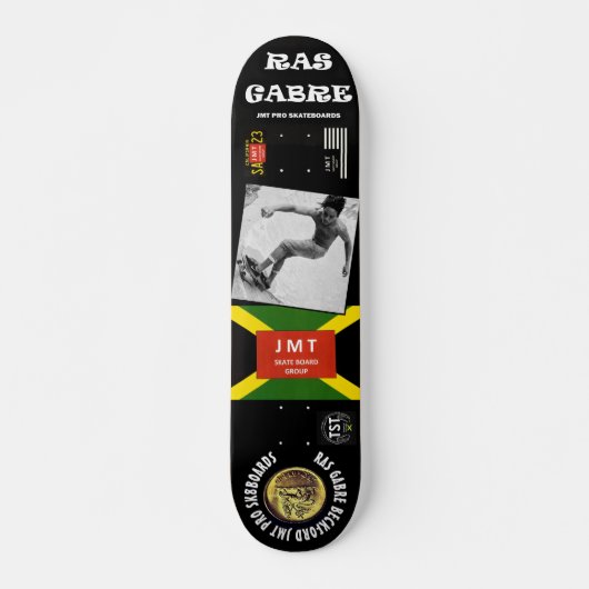 RAS GABRE BECKFORD JMT 7 3/4" Skateboard Deck (Vorne)