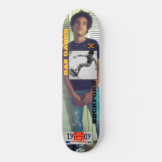RAS GABRE BECKFORD Skateboard (Vorderseite)