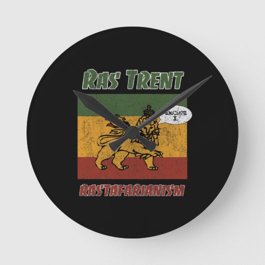 Ras Trent 2 Runde Wanduhr (Vorderseite)