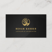 Rasante Pflegedienste Schwarz und Gold Visitenkarte (Vorderseite)