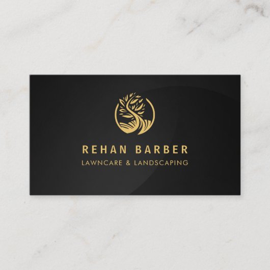 Rasante Pflegedienste Schwarz und Gold Visitenkarte (Vorderseite)