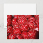 Rasberry Obstauflage Design-Bild Postkarte (Vorne/Hinten)