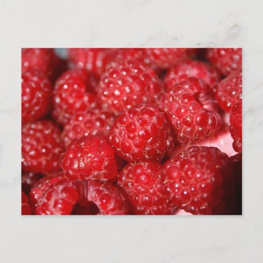 Rasberry Obstauflage Design-Bild Postkarte (Vorderseite)