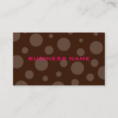 Rasberry-Schokolade-Blase, vertikale Visitenkarten Visitenkarte (Rückseite)