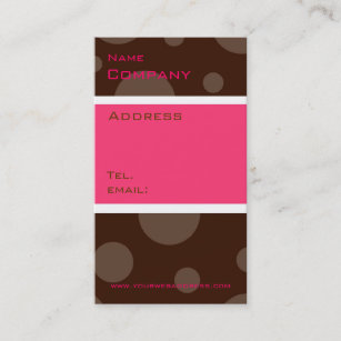 Rasberry-Schokolade-Blase, vertikale Visitenkarten Visitenkarte