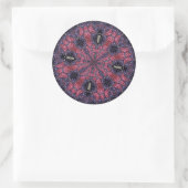 Rasberry Sternexplosion Runder Aufkleber (Tasche)