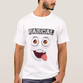 Rascal Bold Typografy T - Shirt Playful Attitude T (Vorderseite)