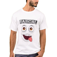 Rascal Bold Typografy T - Shirt Playful Attitude T