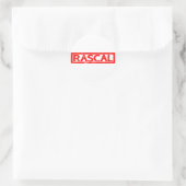 Rascal Briefmarke Runder Aufkleber (Tasche)