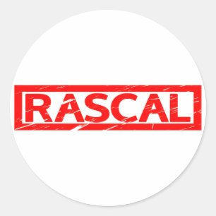 Rascal Briefmarke Runder Aufkleber