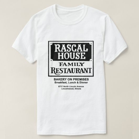 Rascal House Restaurant, Lincolnwood, IL T-Shirt (Design vorne)