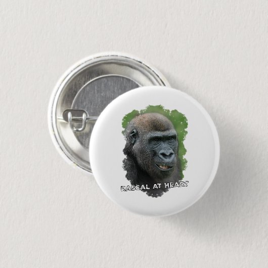 Rascal im Herzen Button (Vorne & Hinten)