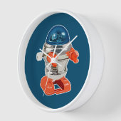 Rascal Robot Illustration Clock Uhr (Winkel)