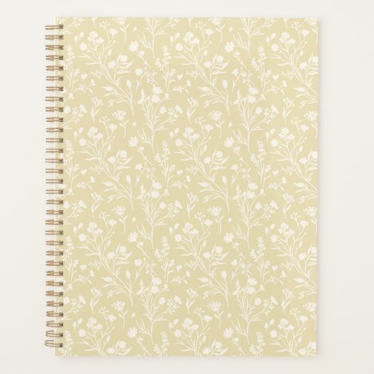 Raschelnde Blüten Neutral - Goldenes Weizen Planer (Vorderseite)