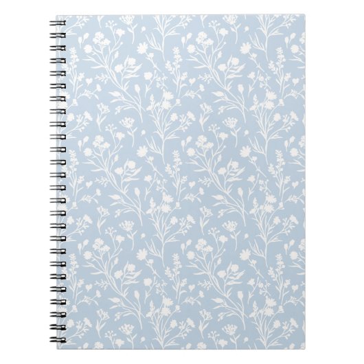 Raschelnde Blüten Neutral - Staubblau Notizblock (Vorderseite)