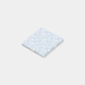 Raschelnde Blüten Neutral - Staubblau Post-it Klebezettel (angewinkelt)