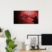 Rase Print Red Poster (Heimbüro)