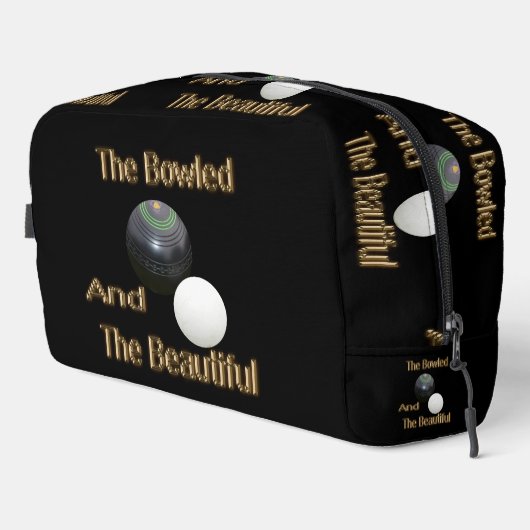 Rasen Bowling gekocht und schön, Waschbeutel (Rechte Ecke)