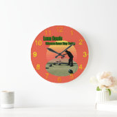 Rasen Bowling Gewinner Design, Wanduhr (Zuhause)