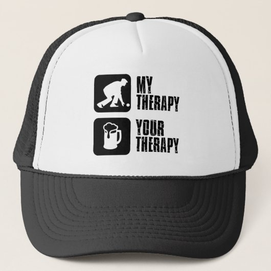 Rasen-Bowlingsentwurf Truckerkappe (Vorderseite)