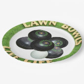 Rasen-Bowls Leben mit Rasenschüsseln, Pappteller (Schrägansicht)