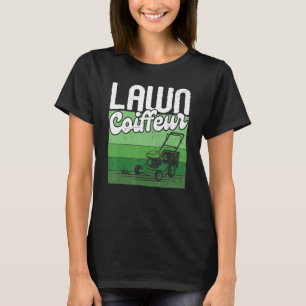 Rasen-Coiffeur Rasenmäher Gras schneidender Vater T-Shirt