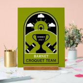 Rasen-Croquet Acrylschild (Hochzeit)